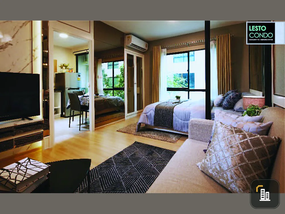 Sell / rent Condo Lesto Sukhumvit 113, good atmosphere, near the train station, convenient to travel, hurry up