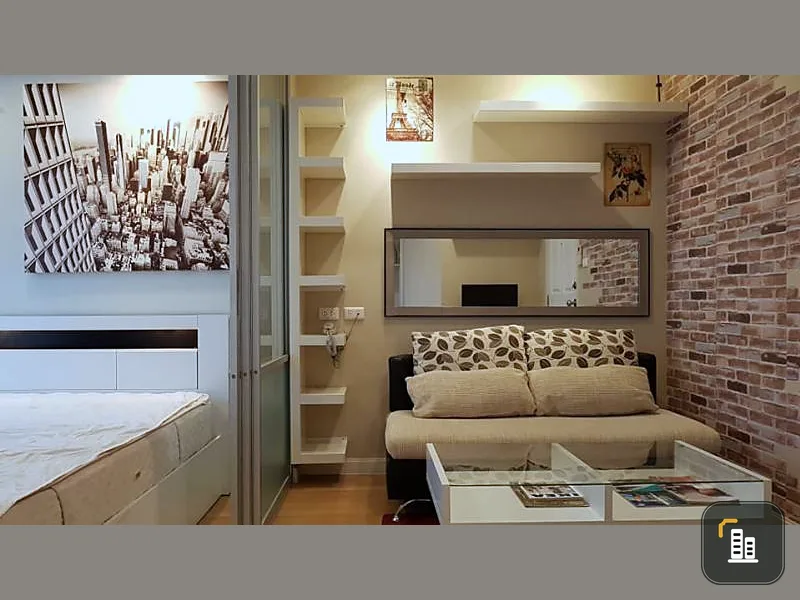Sale Lumpini Ville Chaengwattana-Pak Kret, 15th floor, Building B, fully furnished. The type that comes, but the body can stay.