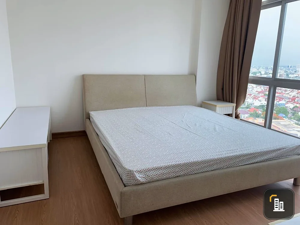 Condo for rent, Centric Scene Sukhumvit 64, high floor, beautiful view, 2 bedrooms, 2 bathrooms, ready to move in, good location, don't miss it!