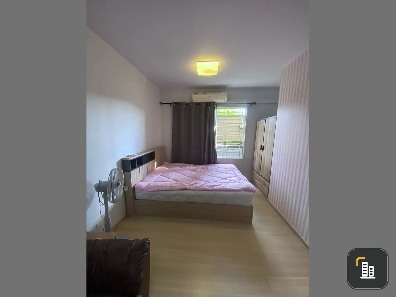 For rent, Plum Condo Samakkhi, the room is private, quiet, suitable for relaxation. Come at the most economical price. Book now.