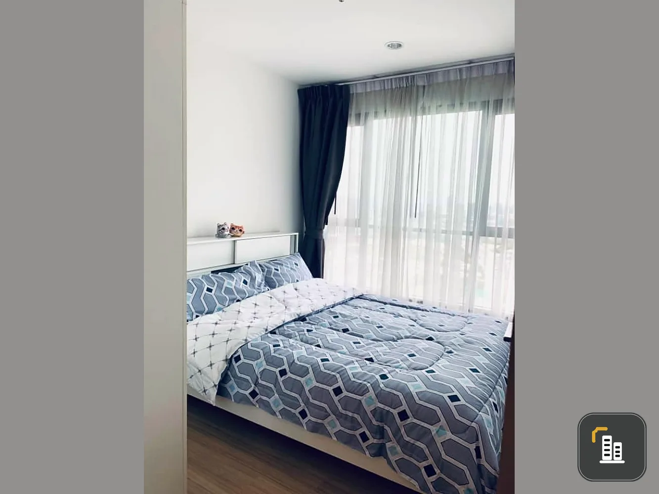 Sell/rent The Base Rama 9 Ramkhamhaeng, nice decorated room, high floor, good view, complete in one place Hurry up to reserve.