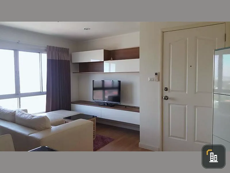 Condo for sale Lumpini Ville Chaengwattana, Pak Kret, corner room, next to the balcony, 180 degree view full river view