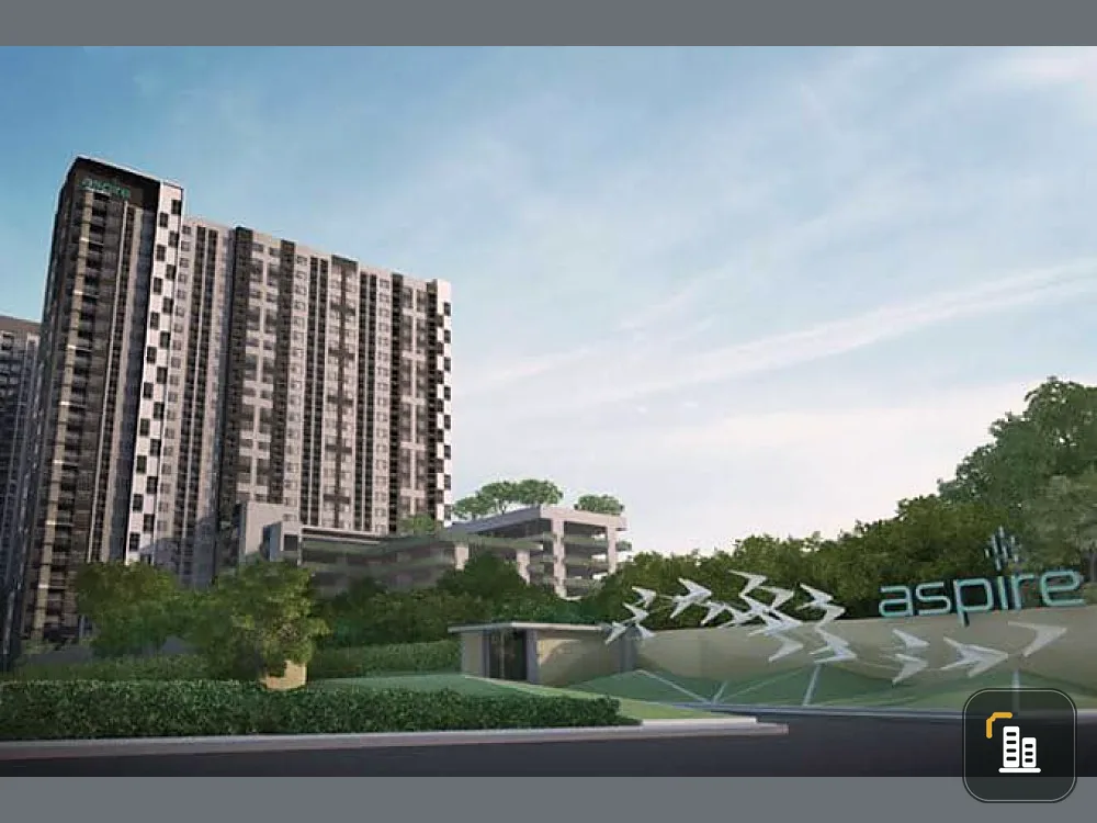 Condo for rent, Aspire Rattanathibet 2, fully furnished, ready to move in, good position, pool view + garden view Hurry up to reserve before it's gone!!