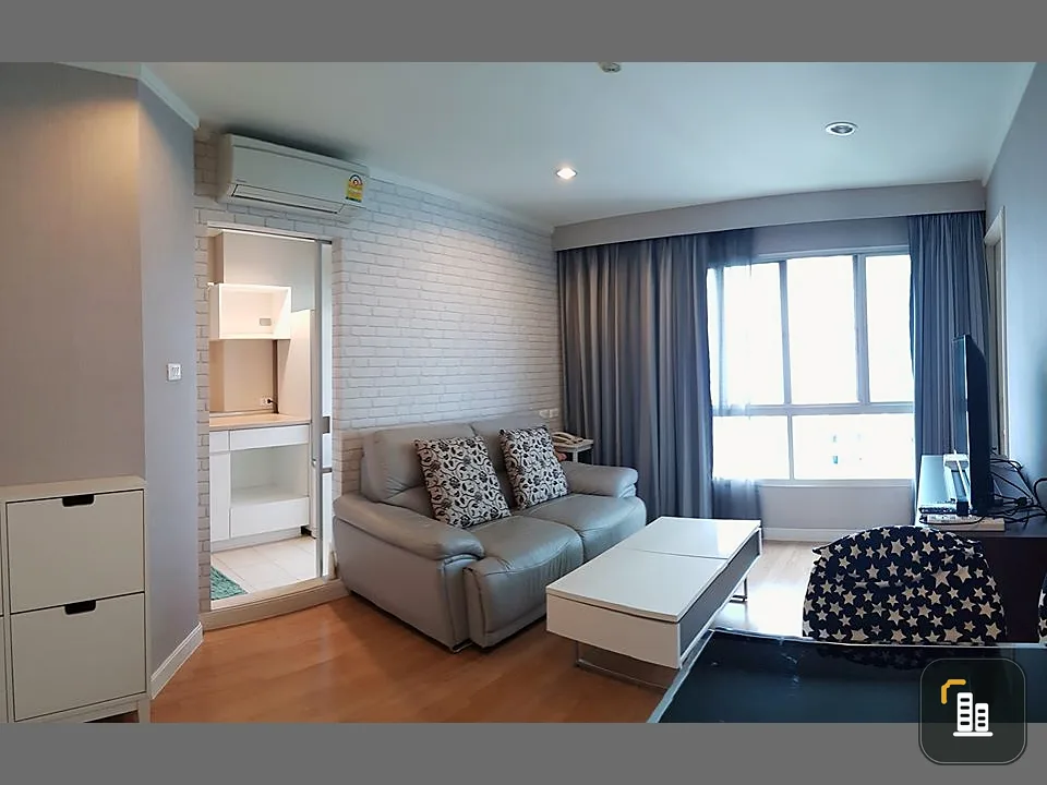 Condo for sale, Lumpini Ville Chaengwattana-Pak Kret, very good location, beautiful room, fully furnished and electrical appliances.