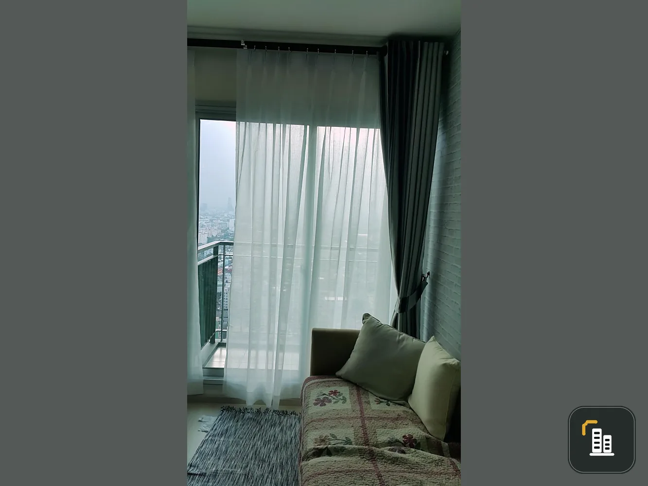 Life Ratchadapisek for sale, high floor, fully furnished. Good wallpaper. Book now. Don't miss it.