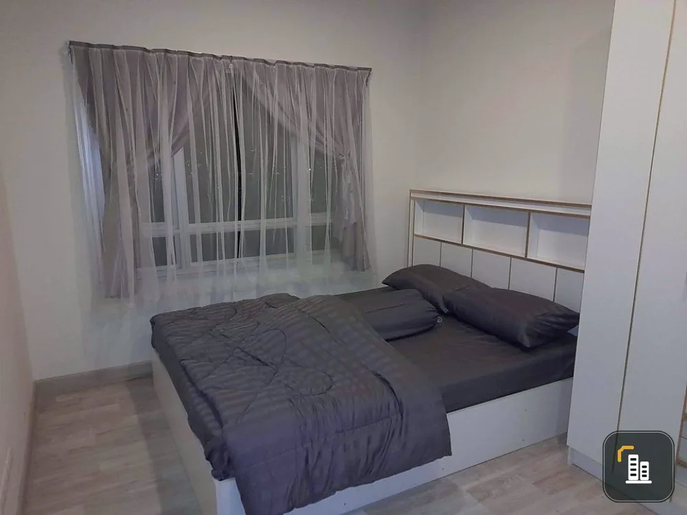 Condo for rent, Manor Sanambinnam, decorated in black and white tones, very pleasant, has a full view of the Chao Phraya River, must book