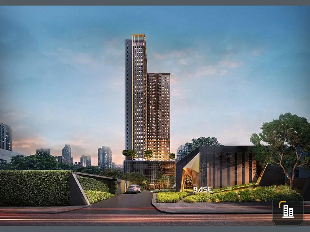Sale down payment, Condo The Base Phetchaburi - Thonglor, 32nd floor, corner room, private, near BTS, good price, don't wait!