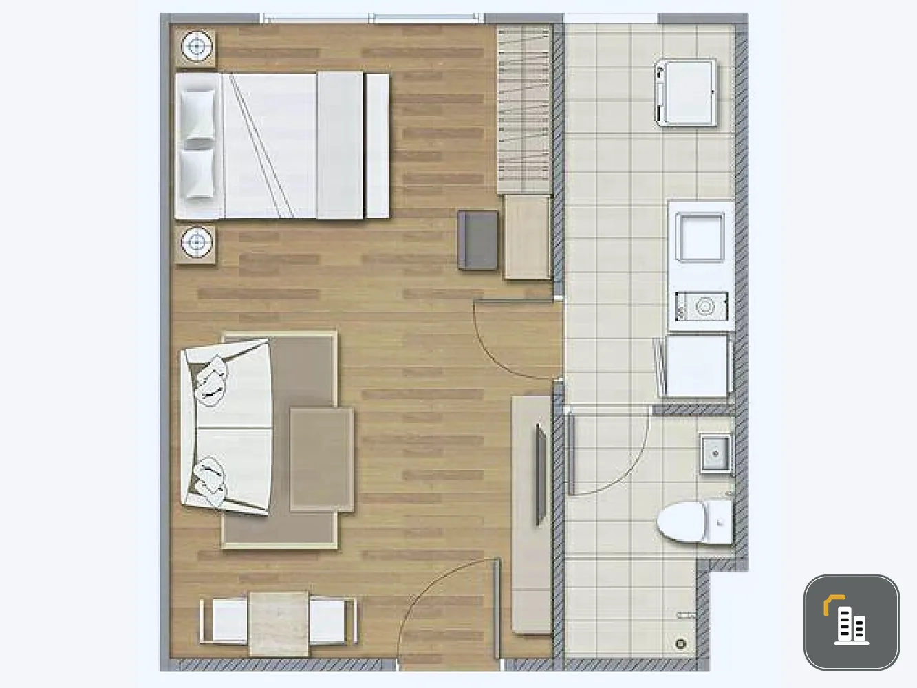Sale Plum Condo Phaholyothin 89, studio room, size 28 sq.m., good usable area Plus the best price. If interested, reserve now.