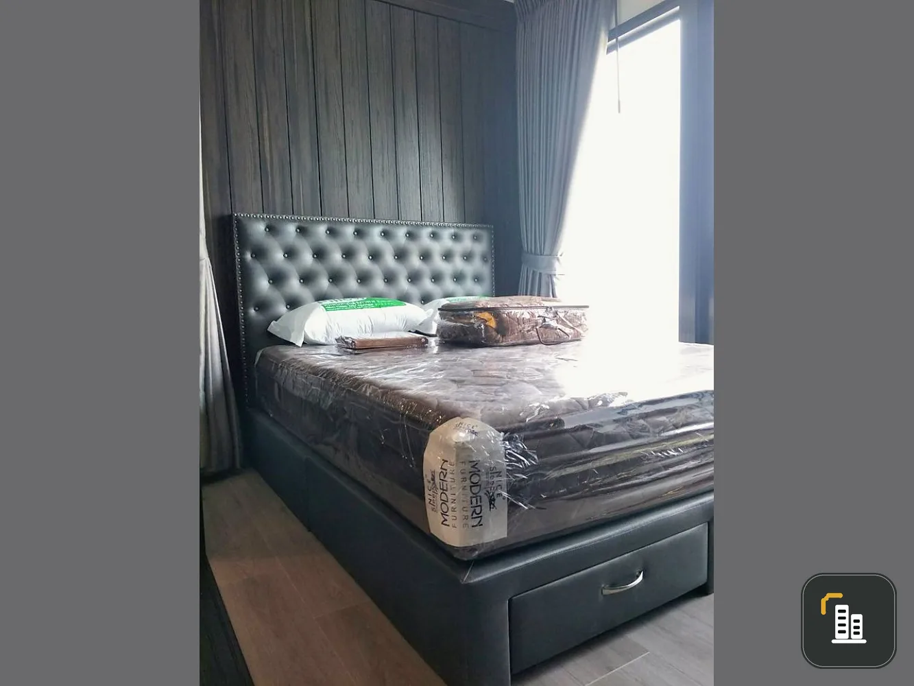 For rent, The Politan Rive, super wide angle room, beautiful room, fully furnished, elegant decoration, plus a river view, book now.