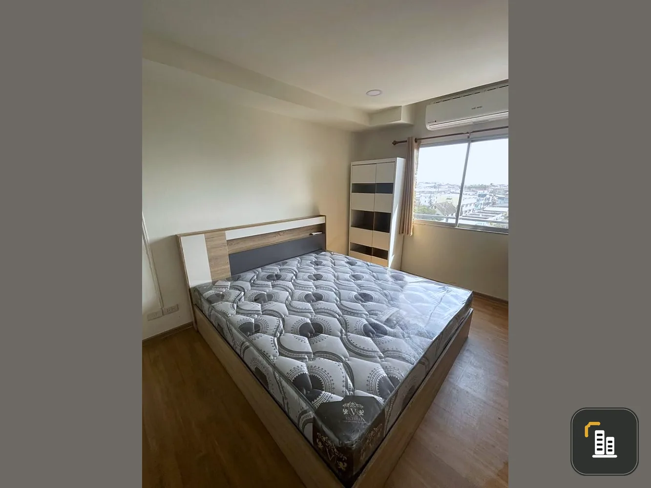Sell Ratchada Prestige Ladprao 48, spacious room, fully furnished, plus a good bathtub You can reserve in advance.