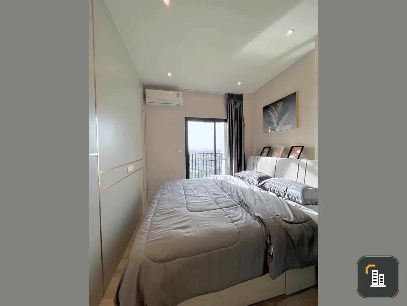 Condo for rent, Niche Mono Mega Space, Bangna, beautiful room, luxurious, very pleasant, fully furnished.