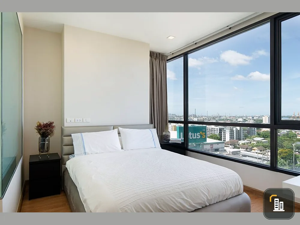Condo for rent, Q House Sukhumvit 79, corner room, good view, complete electrical appliances. Ready to go