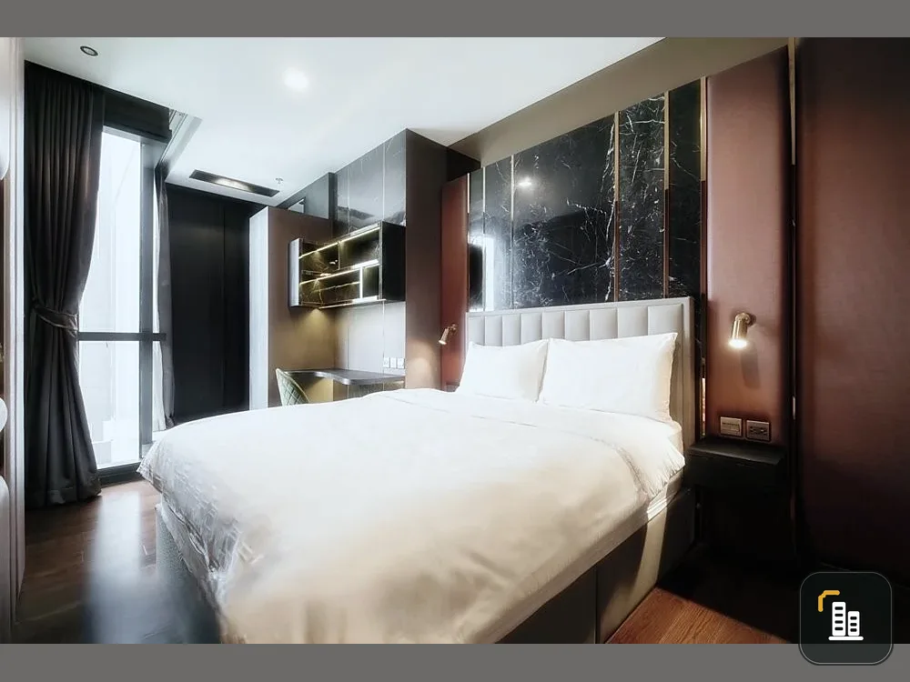 Urgent sale!! Condo The Line Ratchawithi, 22nd floor, beautifully decorated, fully built-in furniture, near BTS Ratchawithi, hurry and book now!!