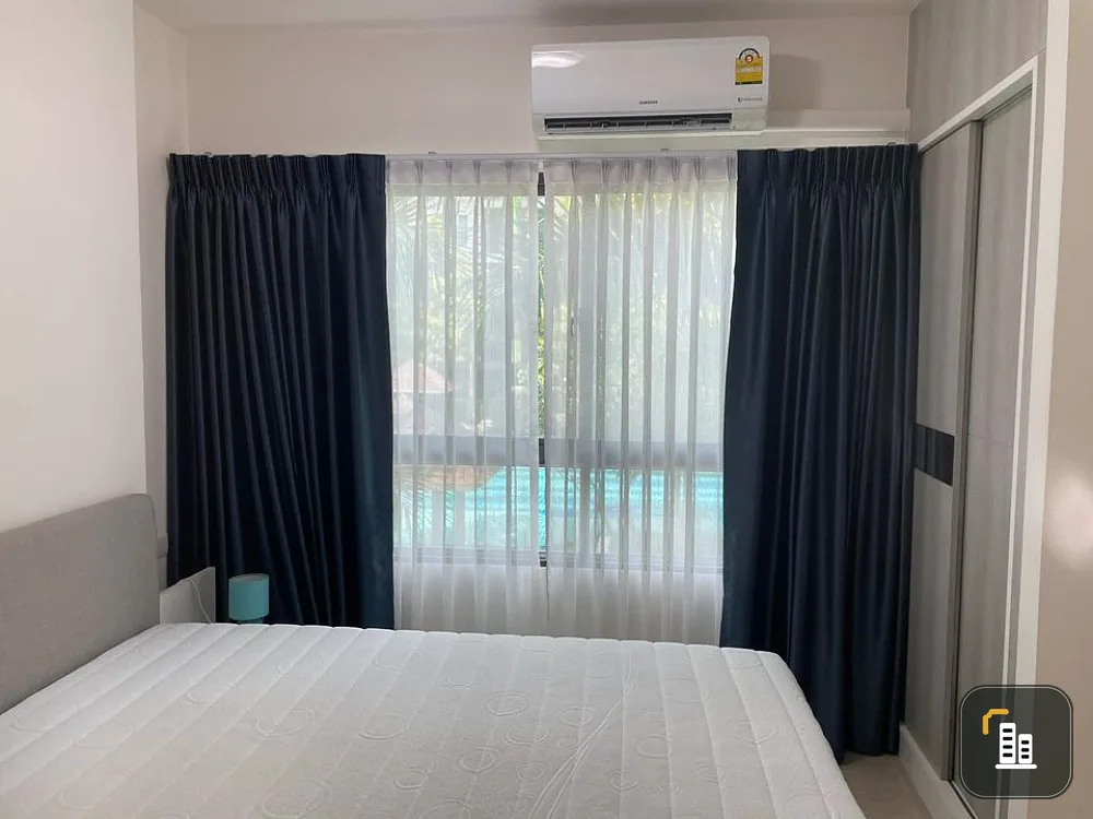 For rent, Grene Don Mueang-Songprapha, 2nd floor, beautiful pool view, with digital door, very modern, do not reserve, regret it.