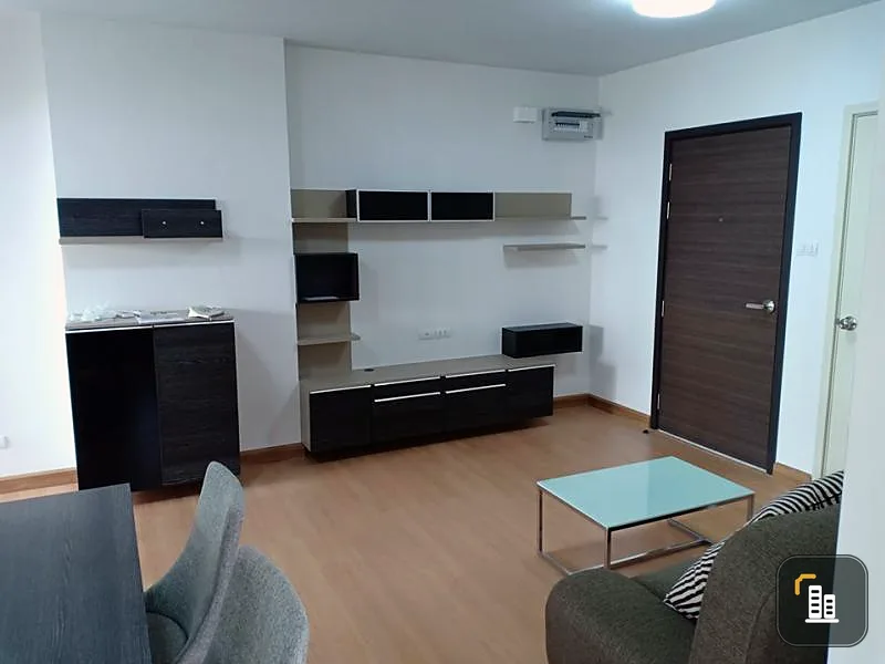 For rent, Supalai City Resort Chaengwattana, 2 bedrooms, 2 bathrooms, 21st floor, the largest room, clear view, come on, don't wait !!