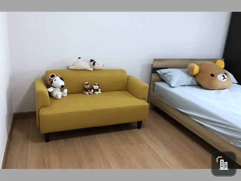 Woww Kumamon brow room Cute, clear, teenagers like to rent Supalai City Resort Chaengwattana.