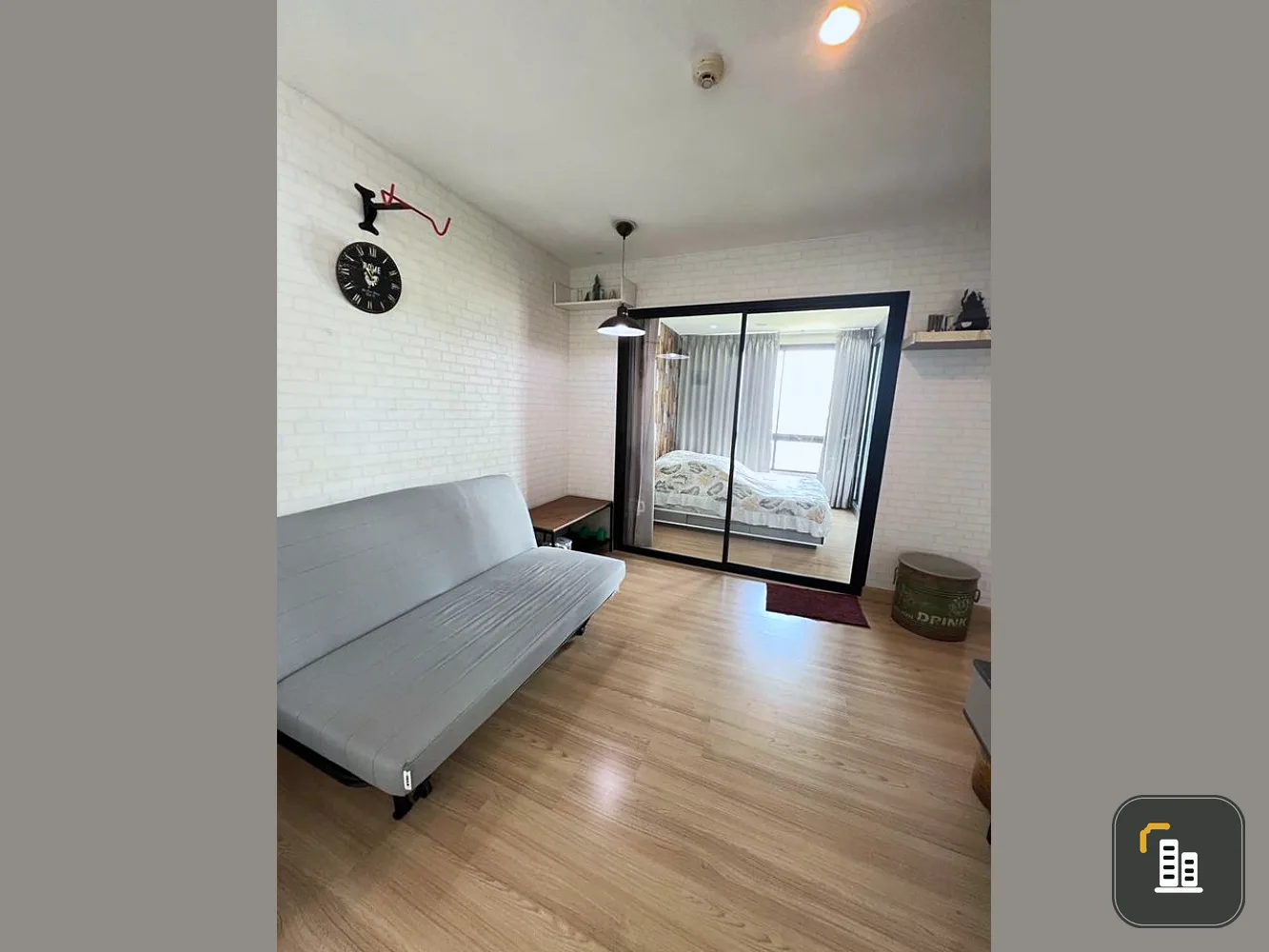 Selling The Niche Mono Bangna, corner room, 8th floor, good location, near Central Bangna, book now, don't miss it!!