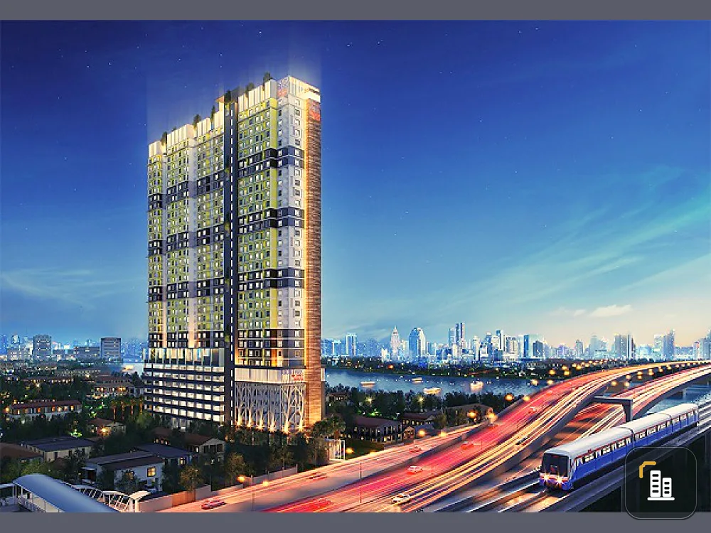 Quick sale!! Condo Rich Park @ Chaophraya Studio room, 1 bedroom, 1 bathroom, 33rd floor, empty room, good location, book now!!