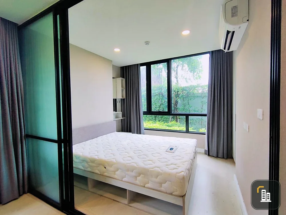 For rent!! Condo The Cube Station Ramintra 109, 1st floor, Building B, balcony, garden, lawn, fully furnished, book now!!