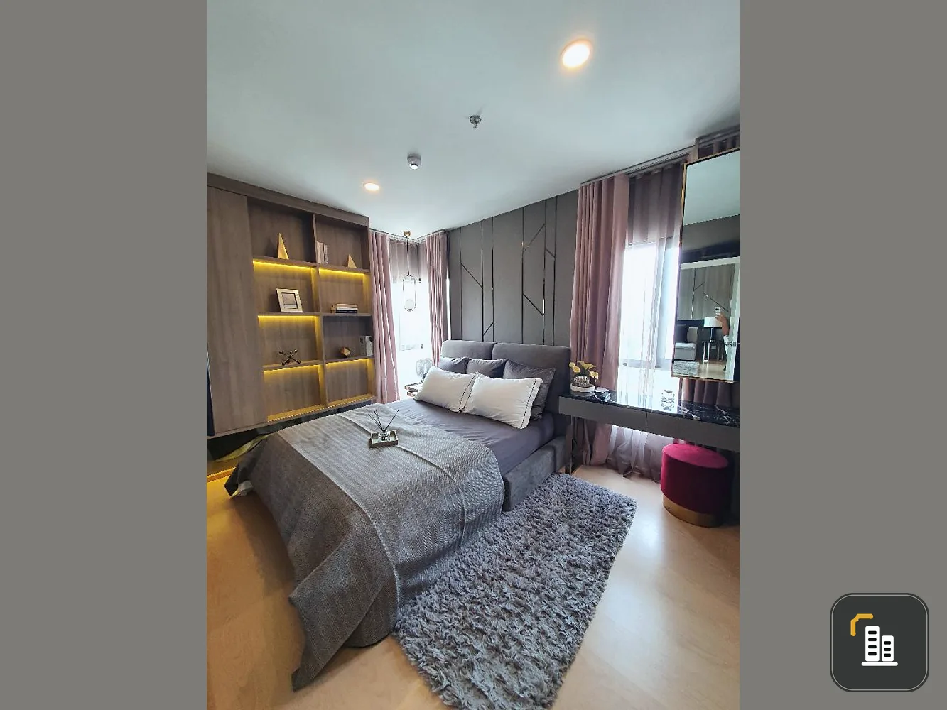 Condo for rent, The Tree Sukhumvit 71-Ekama, Ekkamai, 2 bedrooms, 2 bathrooms, ready to move in, beautiful room, book now, don't miss it!!