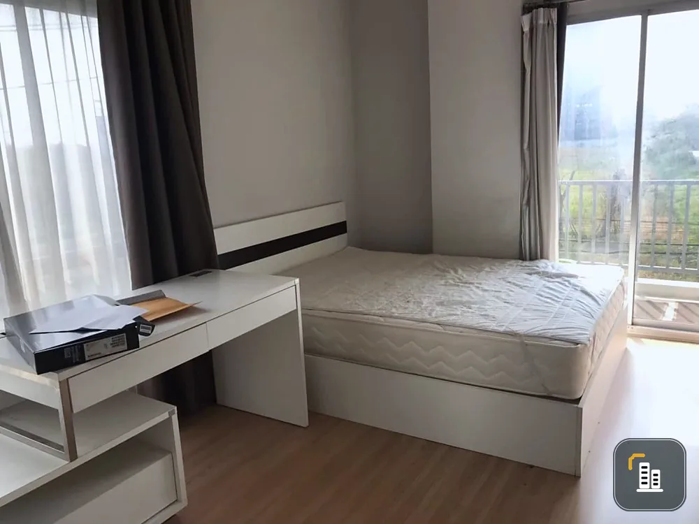 It has arrived. 2 bedrooms. Super wide. Full facilities. Hurry up to reserve at The Kitt Tiwanon for rent.