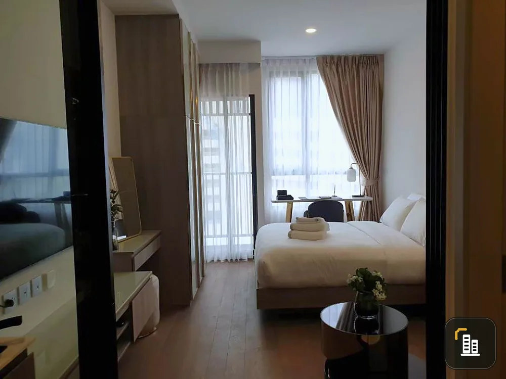 For rent, Park Origin Phayathai, nice room, clean tone control, just bring your bag and you can live in it. Hurry up to reserve.