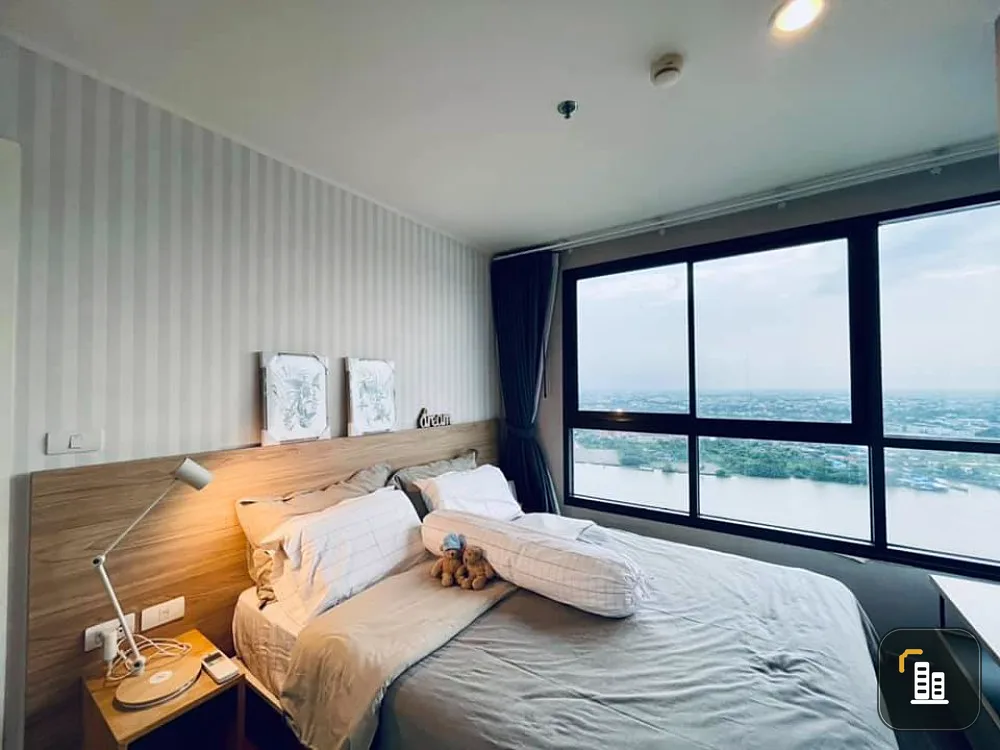 For rent, U Delight Residence Riverfront Rama 3, beautiful room, river view, top floor, good atmosphere, book now.