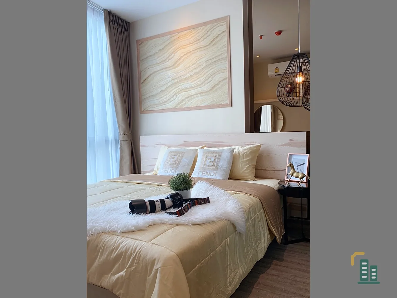 Condo for rent, Rhythm Ekkamai, complete with furniture and electrical appliances, beautiful room, very livable.