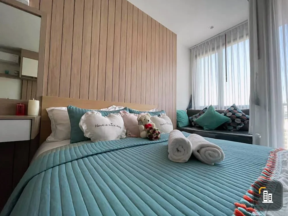 Condo for rent Maru Ladprao 15, 9th floor, beautiful city view, next to MRT, convenient transportation, don't wait!