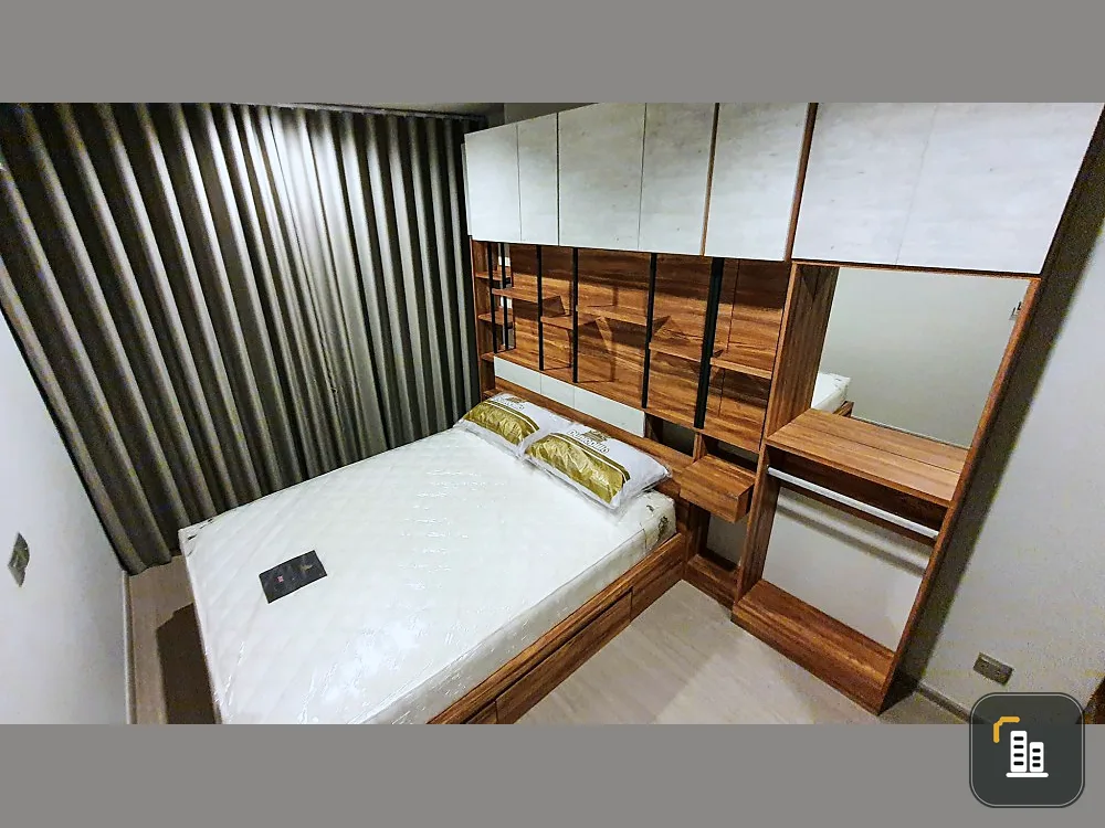 Life Ladprao for rent, new room, built-in furniture with good mattress All electrical appliances are ready