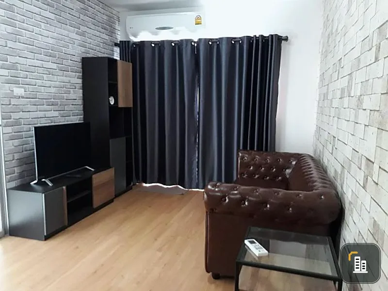 For rent Supalai Vista, Pak Kret Intersection, 2 bedrooms, very beautiful decoration, loft style. The room receives the direction of the wind. Hurry up.