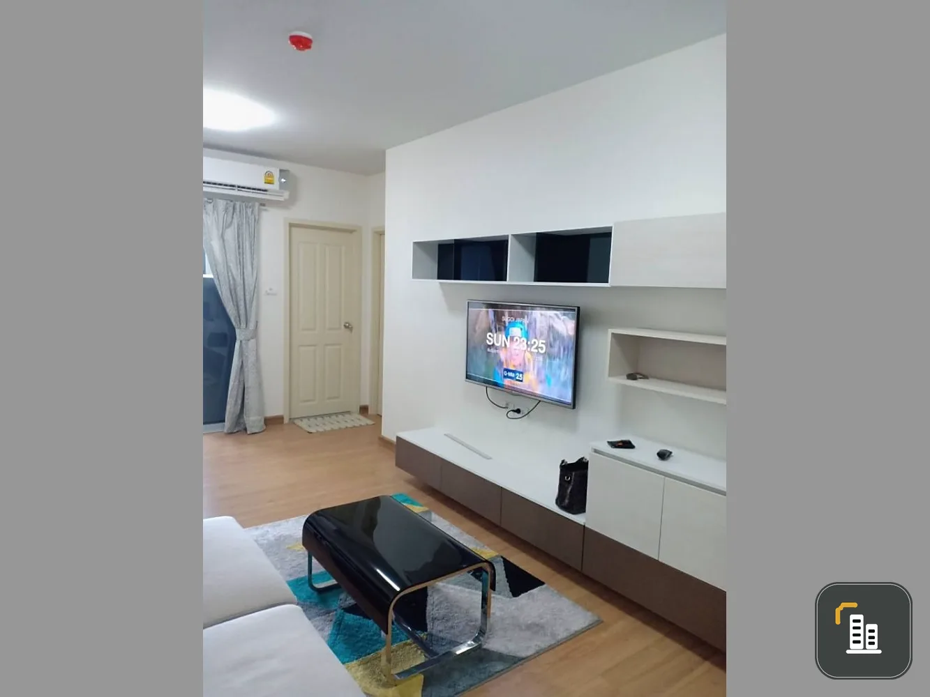 For rent Supalai Vista, Pak Kret Intersection, 17th floor, large room, 49 sqm., electrical appliances and a complete set of furniture