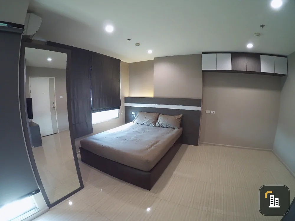 Condo for sale, Lumpini Ville Nakhon In River View, 5th floor, natural view, wallpaper in the whole room Book in advance