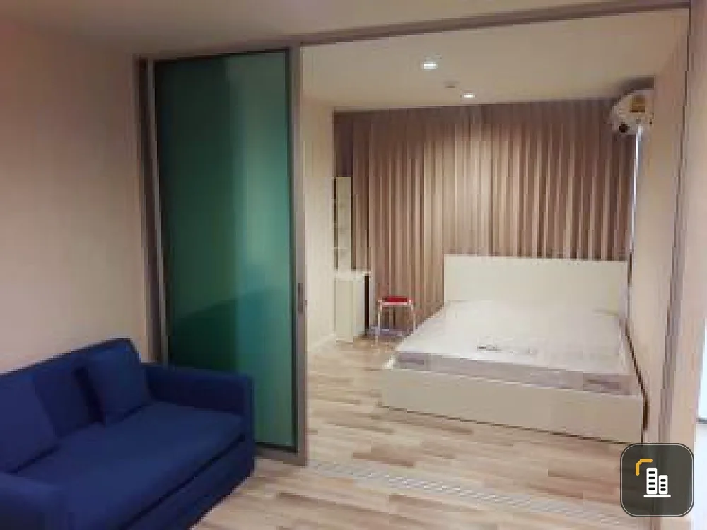 Condo for sale, The Cube Plus Chaengwattana, quiet corner room, garden view, fully furnished, how can you miss it?