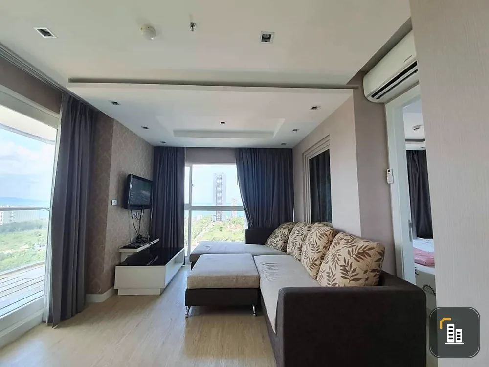 Condo for sale, Lasantia (Jomtien), high floor, sea view, fully furnished, hurry up.