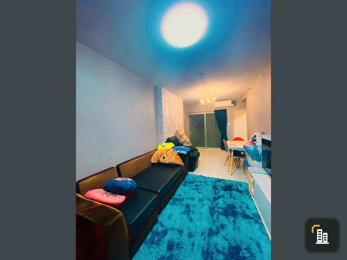 Condo for sale Supalai Park Khae Rai-Ngamwongwan. fully furnished room Put wallpaper in the whole room Don't miss out. Hurry up.