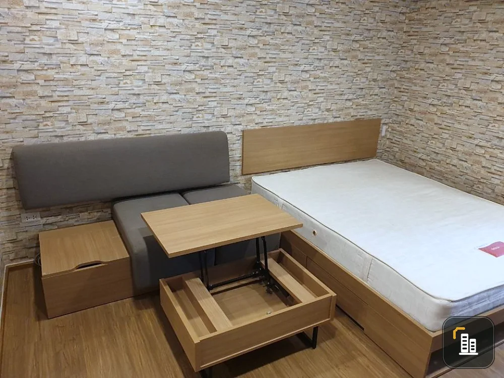 Condo for sale, Proud 3 Chaengwattana, beautiful room, very nice, fully furnished, built-in, wallpaper in the whole room, book now!!