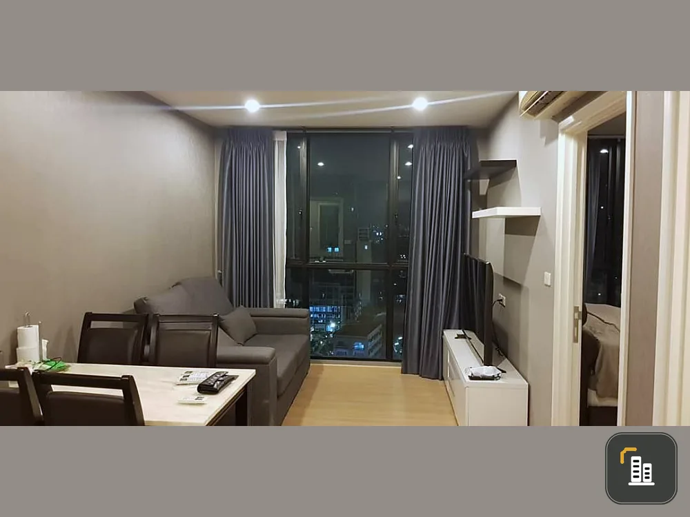 Quick sale!! Condo The Base Chaengwattana, 2 bedrooms, 1 bathroom, size 50 sq.m., 16th floor, panoramic view of the master bedroom.