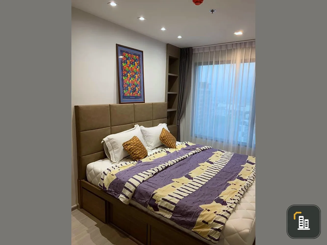 For rent Life Ladprao, high floor, beautiful view, fully furnished. Comes with a good mattress This must be booked quickly.