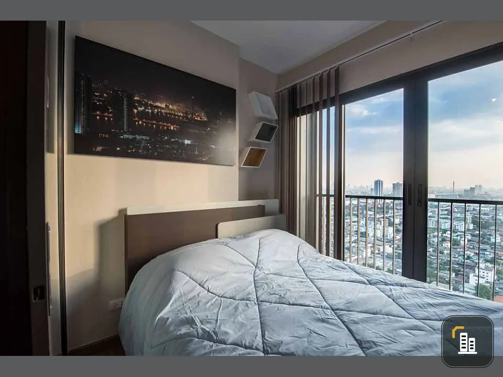 Condo for sale, The Tree Rio Bang O Station, high floor, river view, bridge view, complete electrical appliances, urgently.