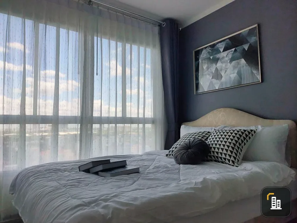 Condo for sale, Lumpini Ville Chaengwattana - Pak Kret, beautiful room, nice view, high floor, beautiful Buy it as an investment, it's worth it.