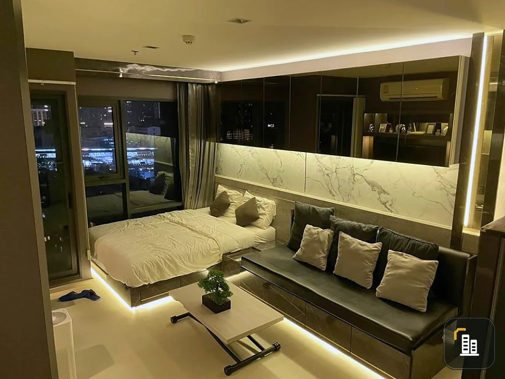 Condo for sale, Rhythm Sukhumvit 36-38, north, not hot, not blocked, view All built-in fully furnished