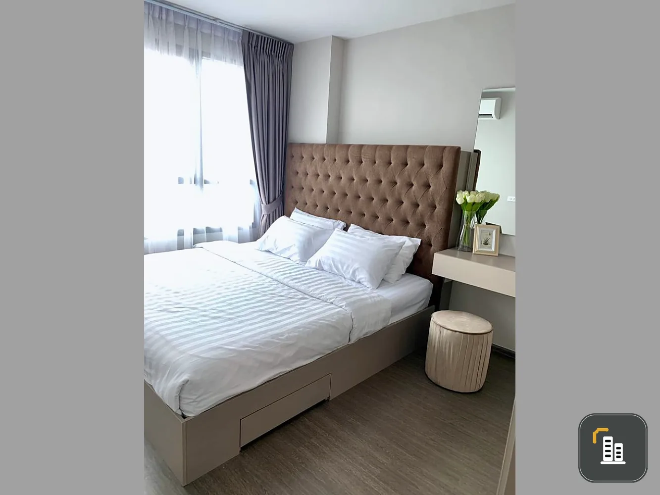 Condo for rent, Ideo Sukhumvit 93, high floor, city view, unblocked view, fully furnished, complete electrical appliances