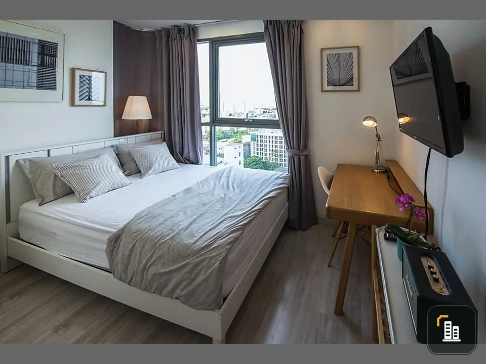 For sale, for rent!! Condo Ideo Mobi Sukhumvit, Floor 12A, Building B, fully furnished, ready to move in, easy to travel, close to the BTS!!