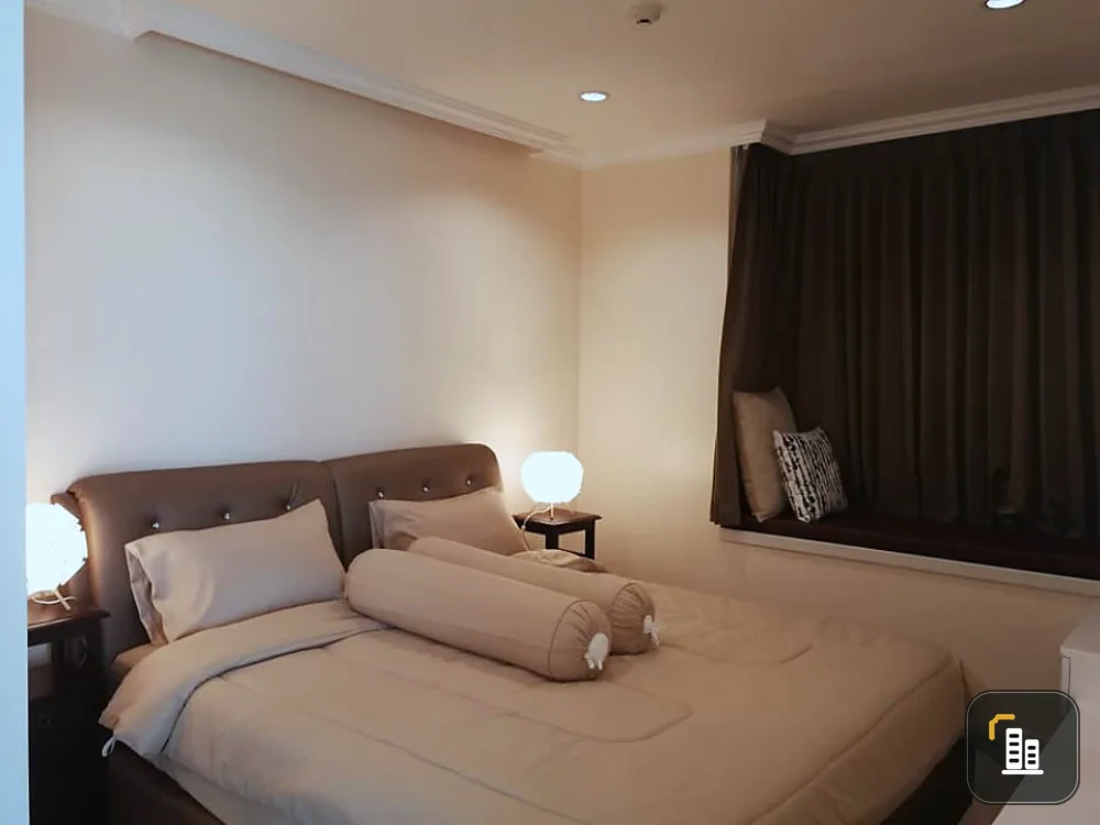 Condo for rent, TC Green Condo, corner room, interior decorated in vintage style, affordable price Hurry up and book now.