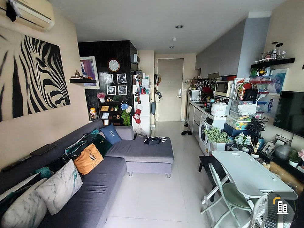 Condo for sale, Metro Sky Ratchada, 2 bedrooms, 4th floor, the price is not strong, it's good to live by yourself, the investment is great, I can tell