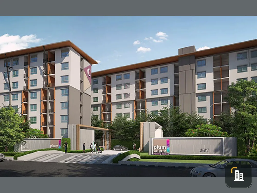 Sell Plum Condo Bangyai Station, 5th floor, ready to move in, near BTS + department stores, good location, don't miss it!!