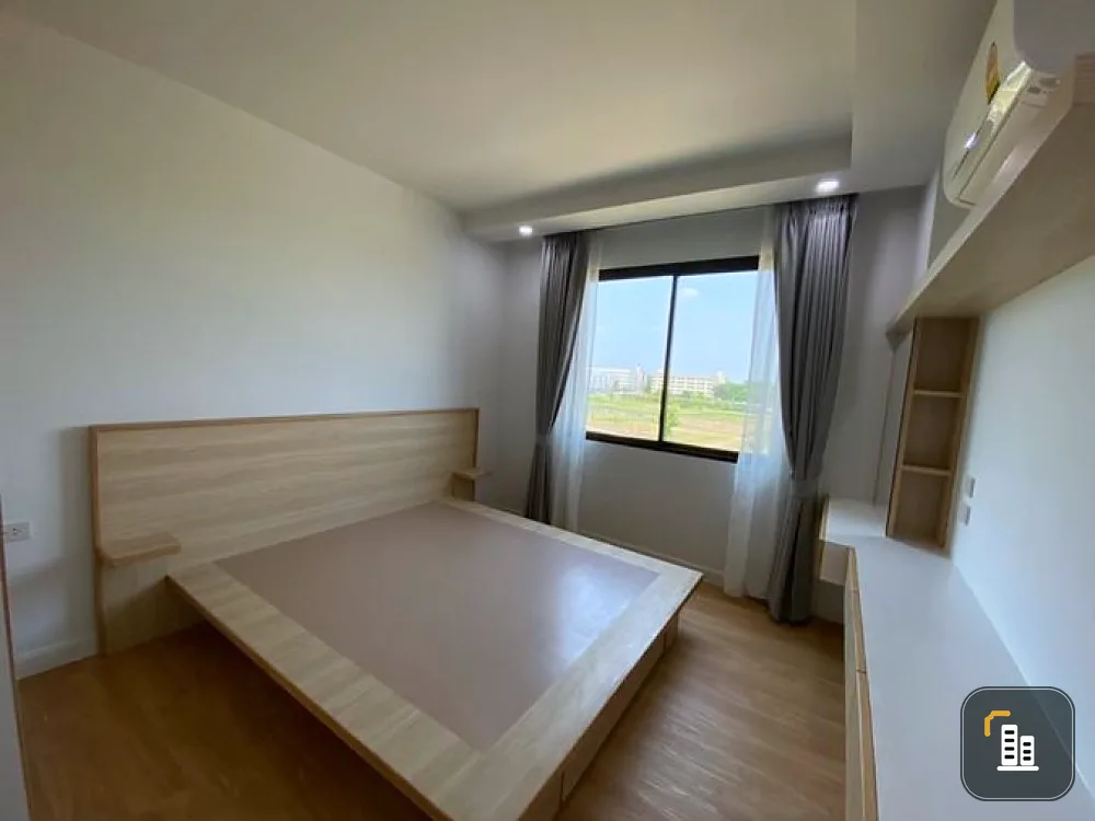 For rent!! V Condo Salaya, 8th floor, V3 building, golf course view, fully furnished, ready to move in. Don't miss it, hurry and book now!!