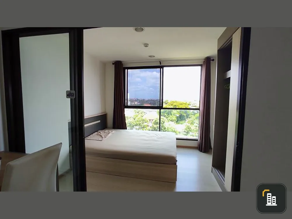 Selling The Excel Khu Khot, 1 bedroom, 6th floor, corner room, Building C, fully furnished. If interested, hurry up to reserve it.