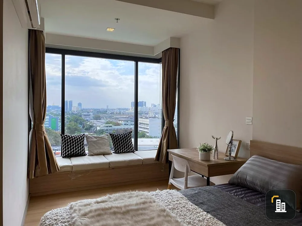 M Jatujak for sale, fully furnished, high floor, unblocked view, don't mess around, just look, hurry to reserve